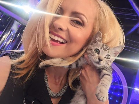 Simona Gherghe a venit cu o pisica în platoul emisiunii.