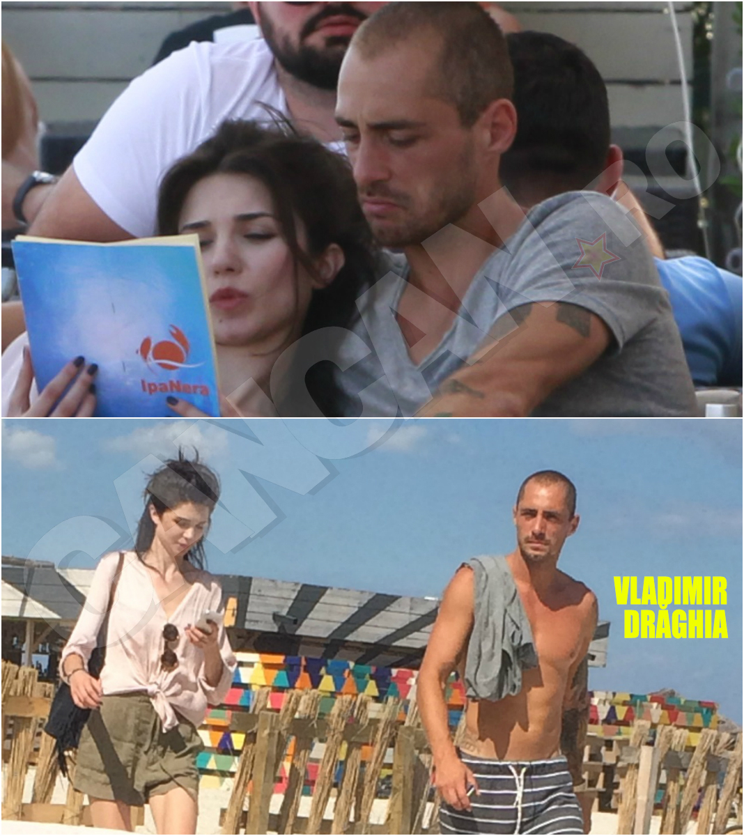 Vladimir Drăghia pare să se fi îndrăgostit din nou, iar alături de noua sa iubită a făcut o escapadă la malul mării