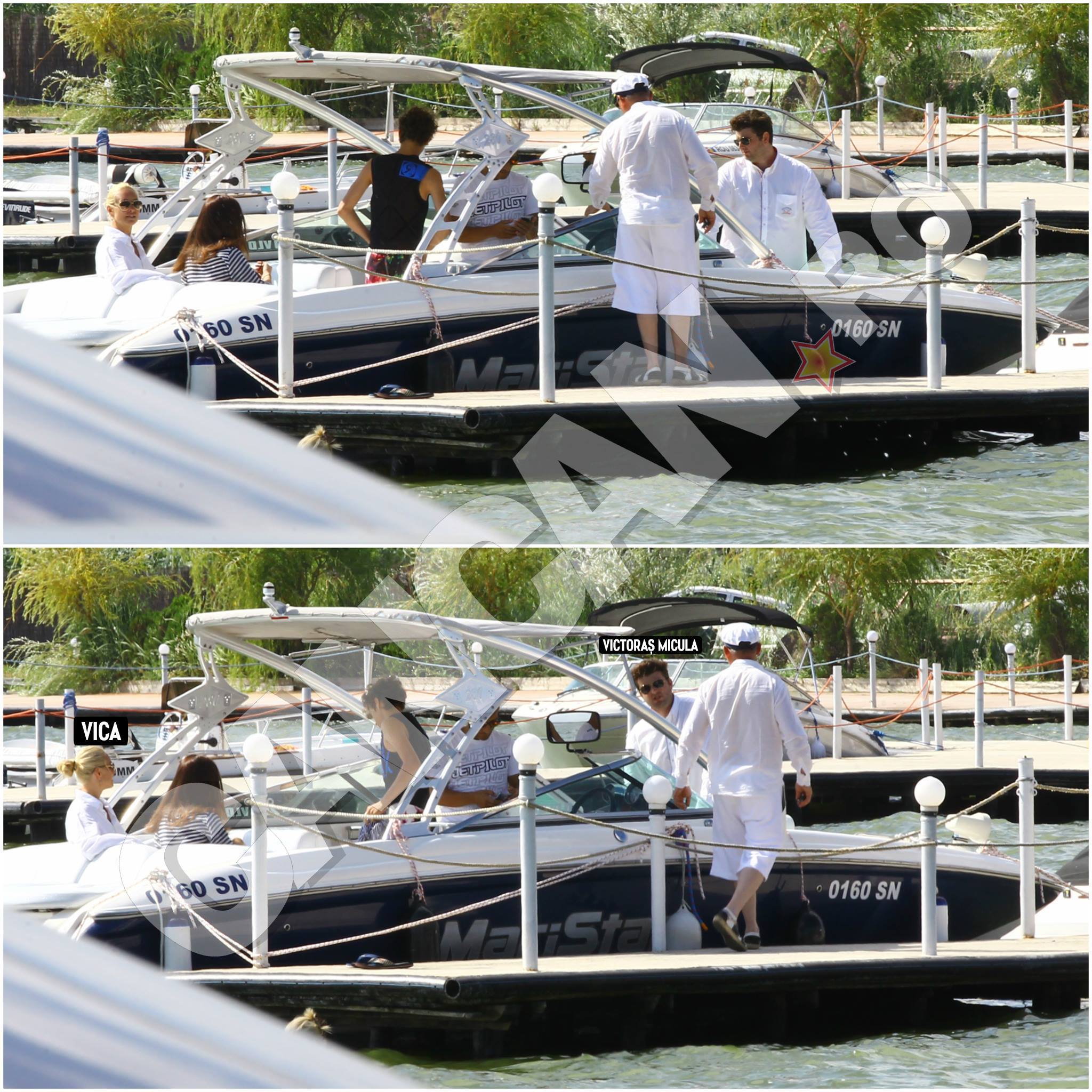 Ca să o împace pe Vica, Micula a dus-o la o plimbare cu barca lui Dan Tatoiu.