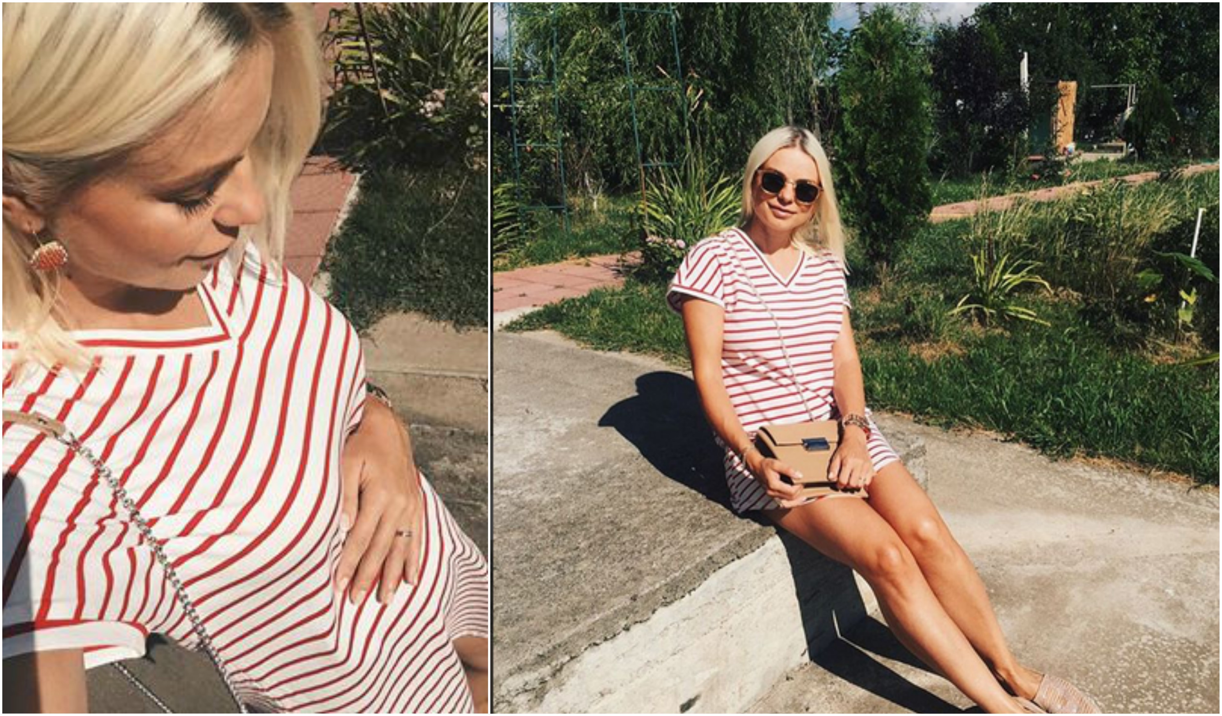 Iubita lui Paul Ipate este foarte mândră de burtica sa.