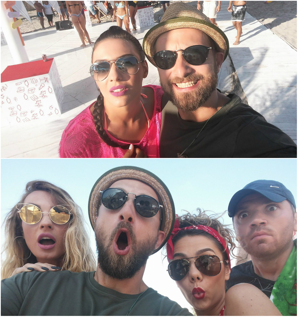 Dani Oţil a mai postat şi aceste imagini de pe plajă, pe contul său de Facebook