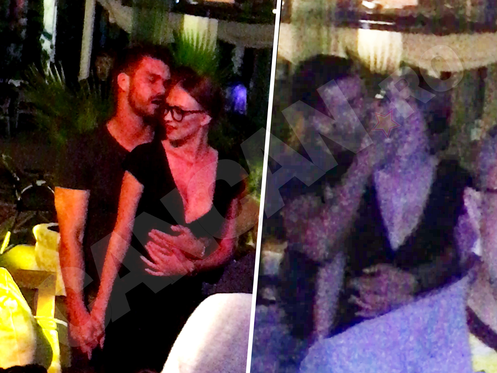 Celor doi îndrăgostiţi nu le-a păsat că erau în public, manifestându-şi afecţiunea prin sărutări şi mângâieri demne de un preludiu erotic!