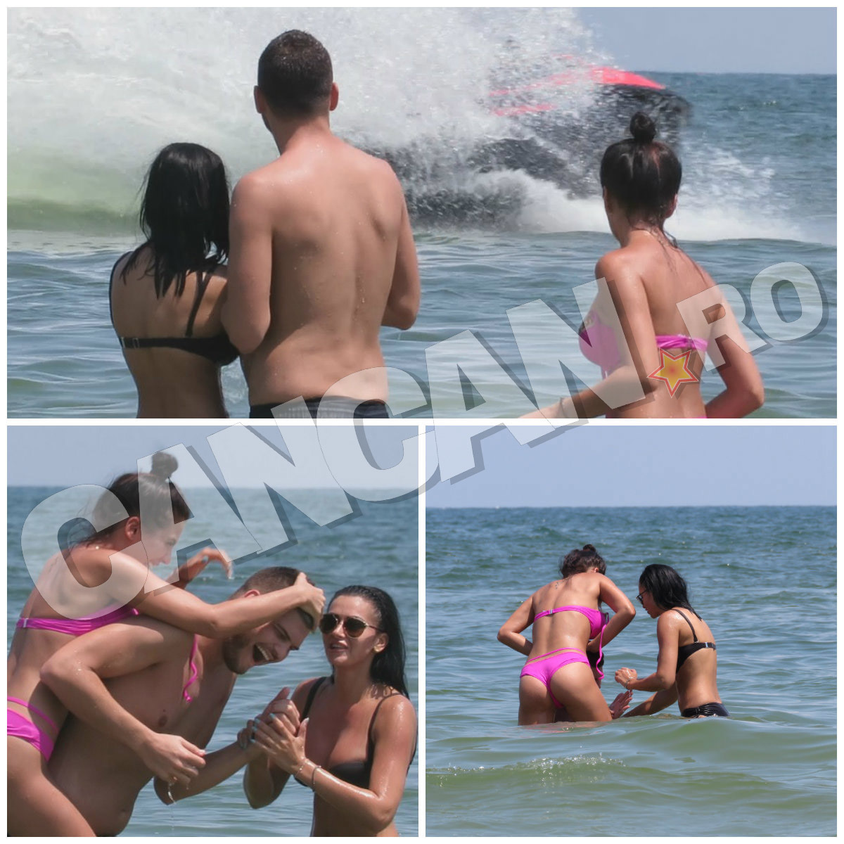 Răzvan Botezatu şi Raluca Dumitru s-au jucat în mare şi au fost extrem de apropiaţi.