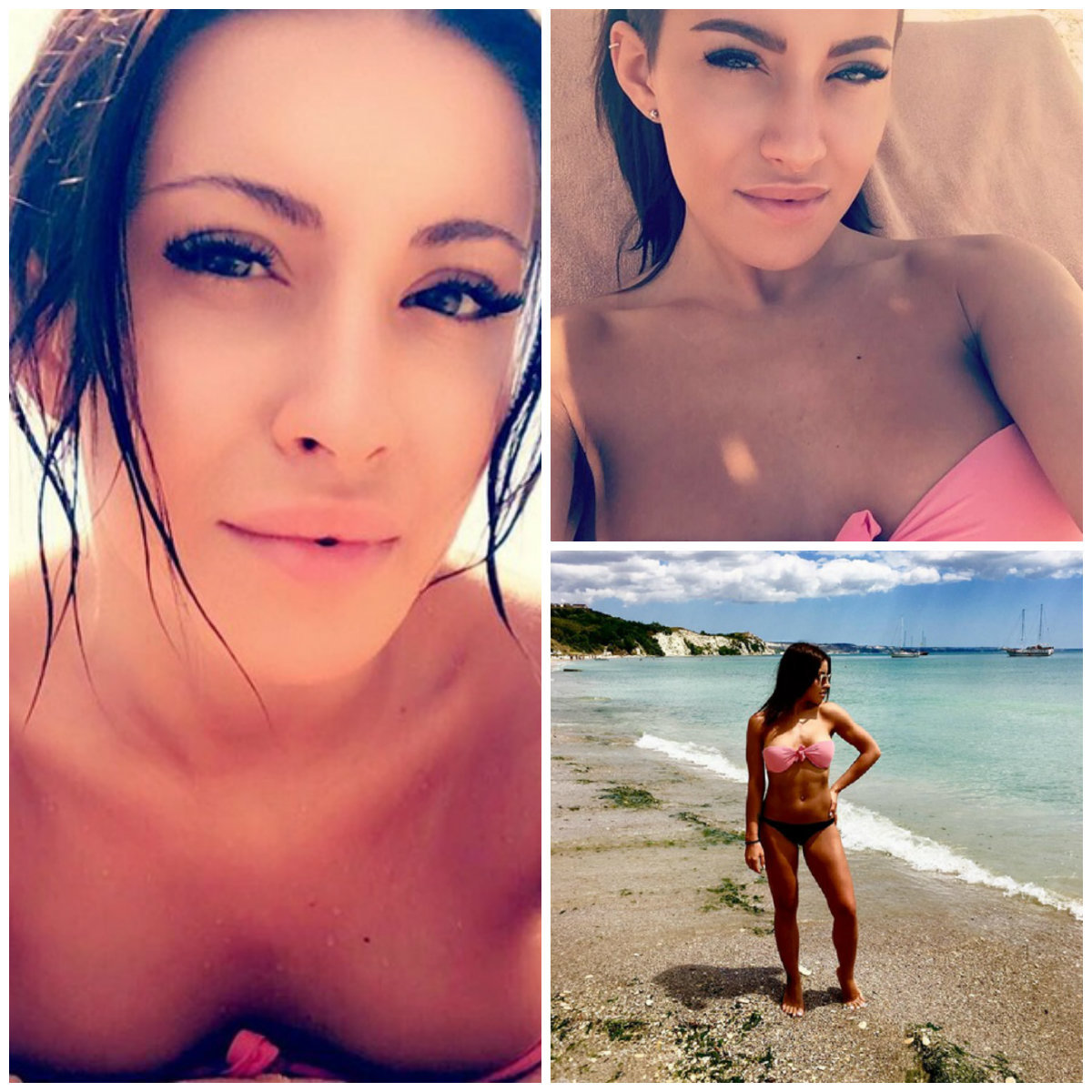 Nicoleta Nucă s-a pozat în costum de baie.