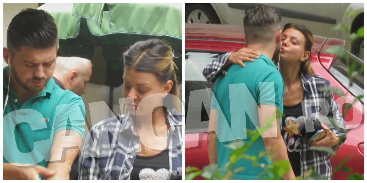 La plecare, cei doi s-au pupat pe obraz.