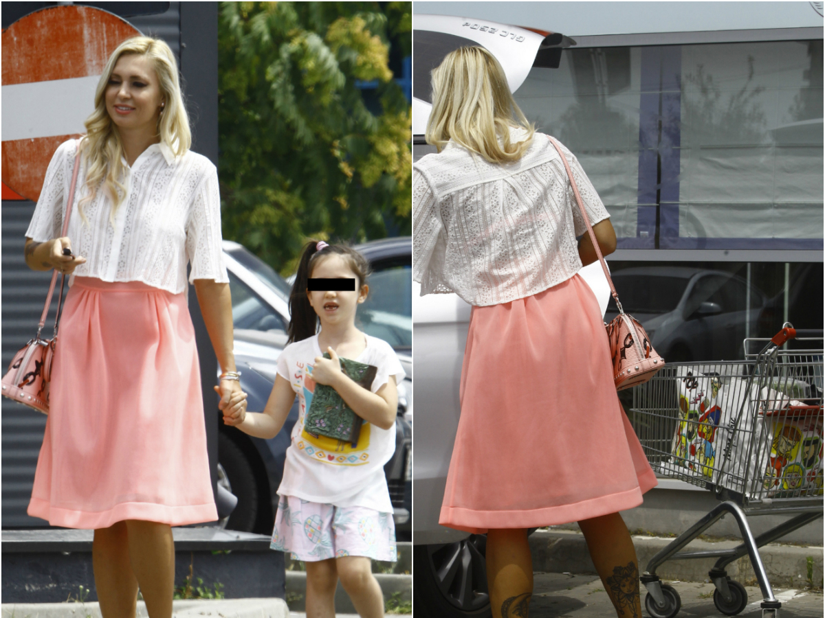 Raluca Zenga a ieşit alături de fiica ei la o sesiune de shopping cu... zâmbetul pe buze