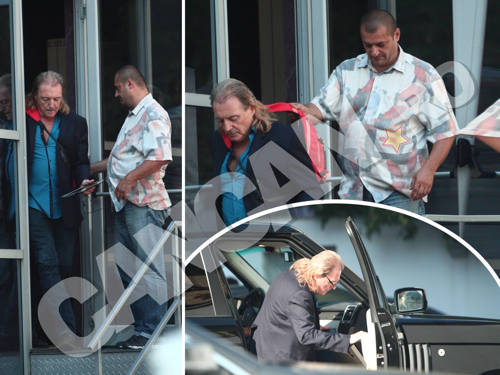 Şoferul Loredanei Groza pare să fi devenit, cel puţin pentru o zi, „bona“ celebrului actor american Armand Assante