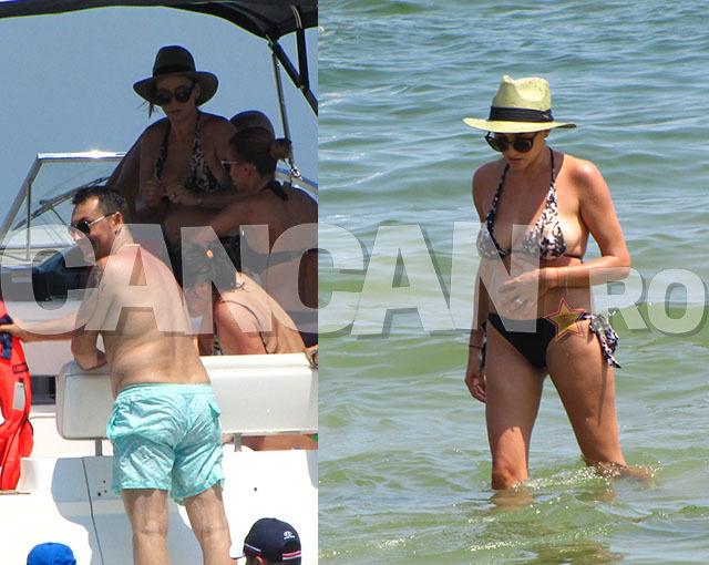 Claudia nu a rezistat mult pe iaht şi s-a întors la mal.