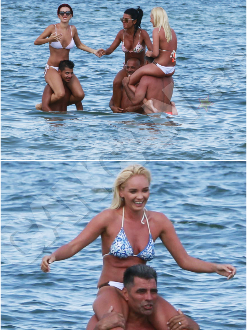 Maria Constantin a dat startul sesiunii de „călărit“ printre valurile mării