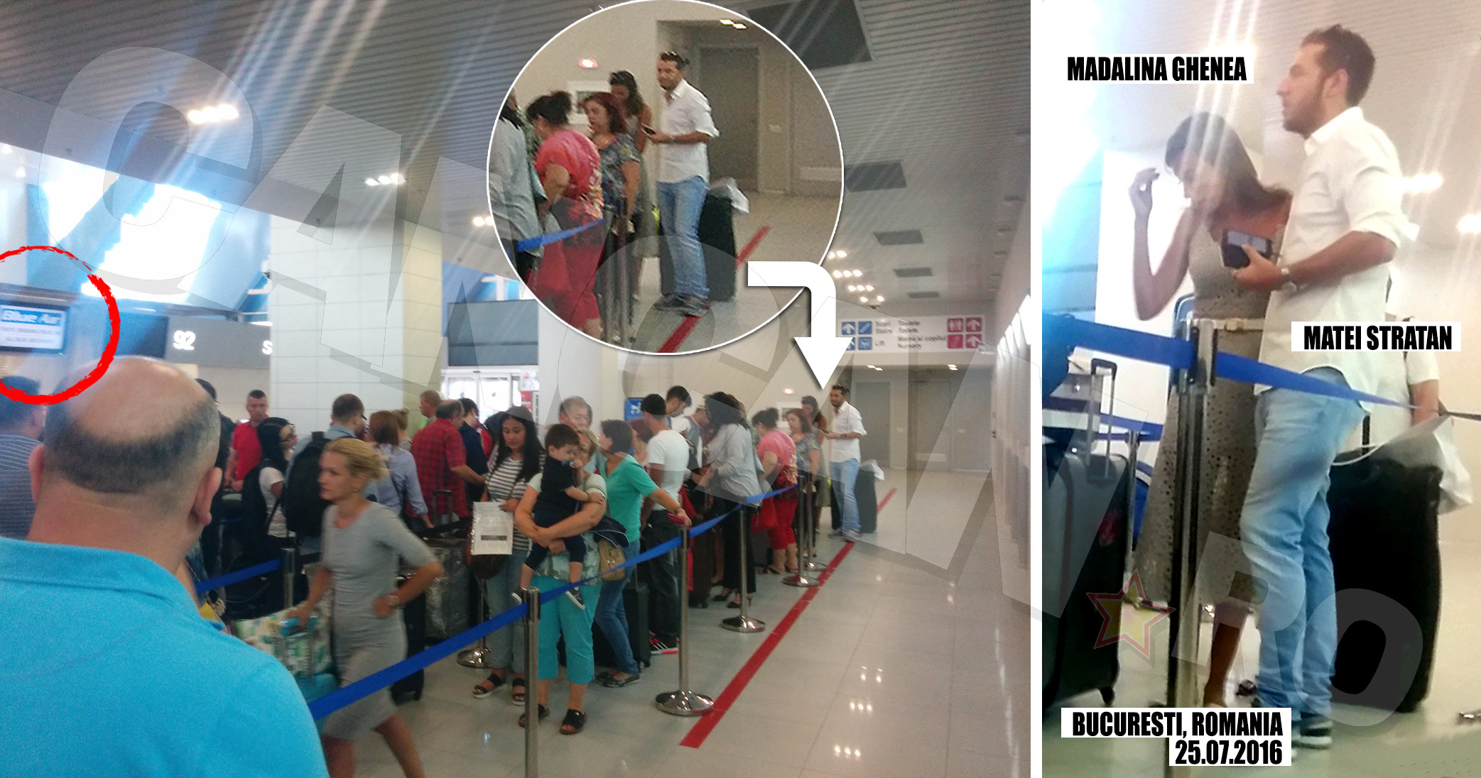 Deşi îşi permit să călătorească în lux, cei doi aleg să zboare cu o companie low cost.