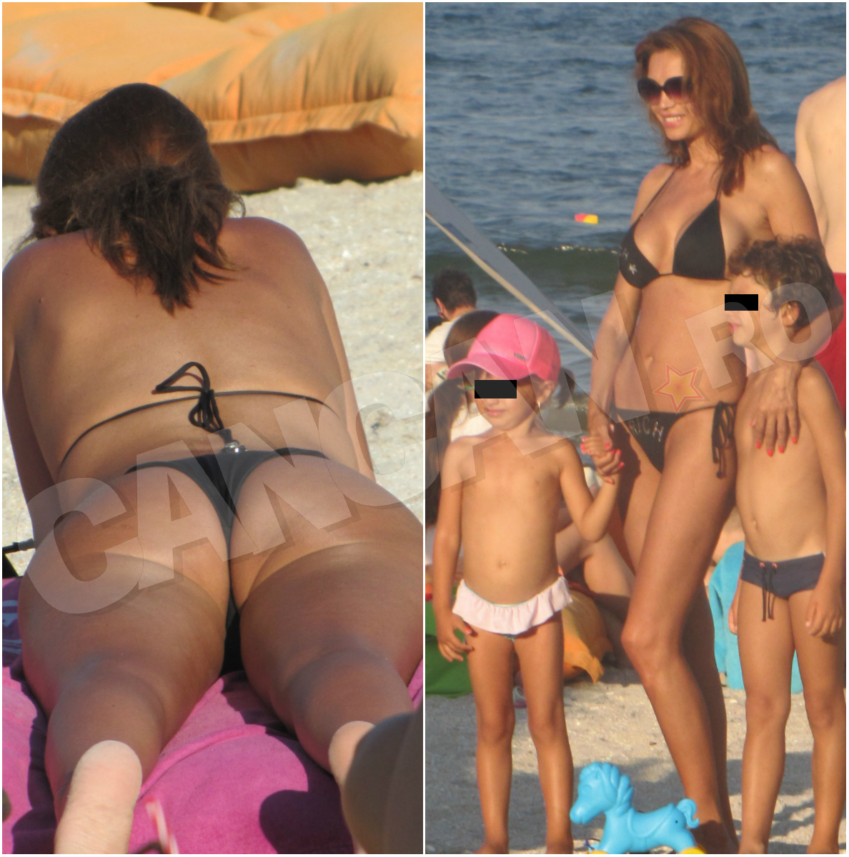 Artista a făcut senzaţie, iar toată plaja a întors privirea după... funduleţul ei