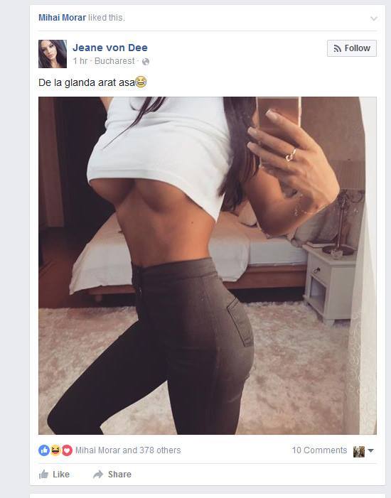 Mihai Morar i-a dat like acestei tinere.