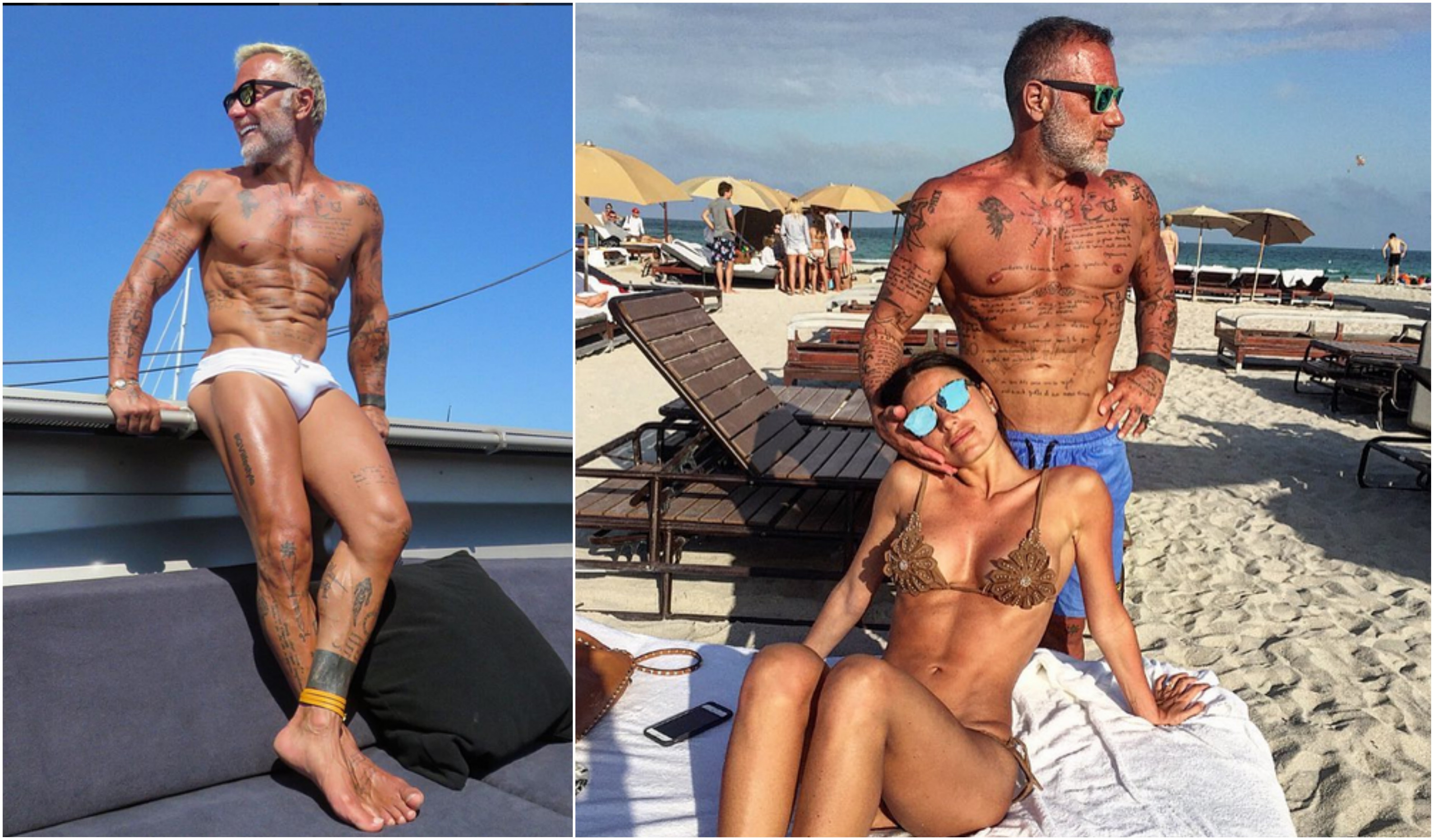  Gianluca face furori cu trupul său demenţial, dar şi cu pozele în care apare alături de frumoasa lui soţie.