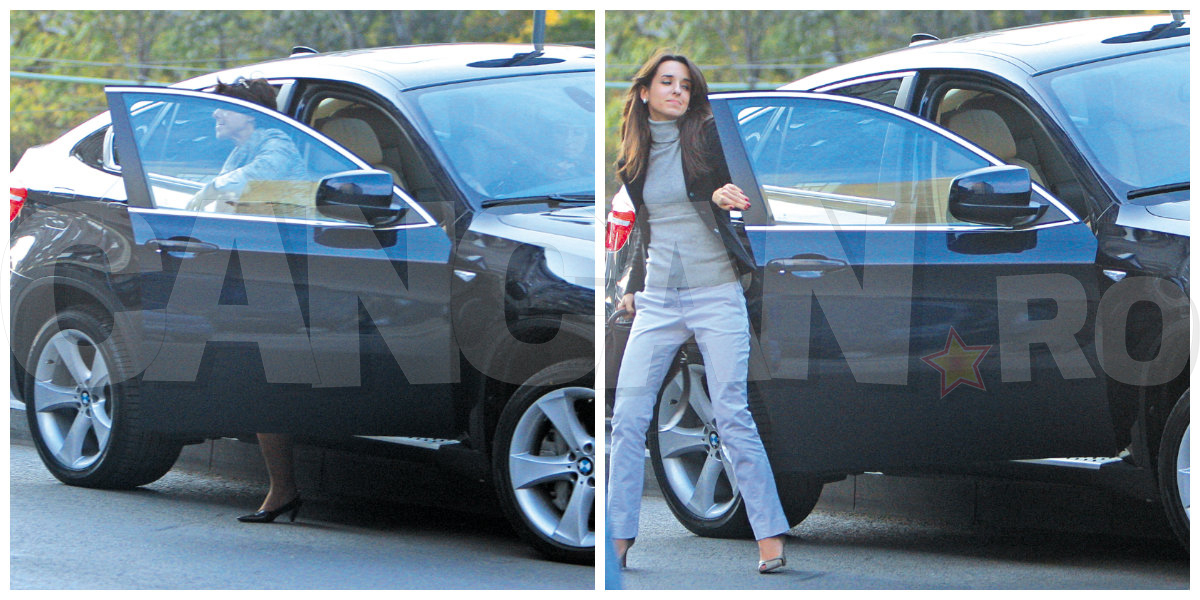 Doamna Cristina Copos prin dreapta, moştenitoarea imperiului Copos tot prin dreapta, asta pentru că Alexandra a parcat foarte aproape de gard. Apreciem efortul…