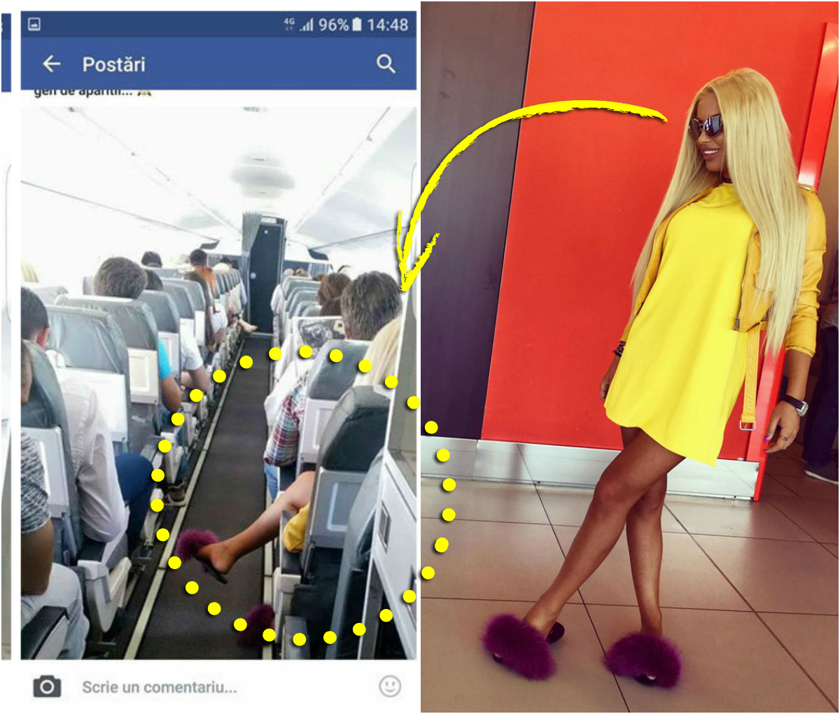 Ţinuta Loredanei Chivu a fost comentată pe Facebook de către stewardesă