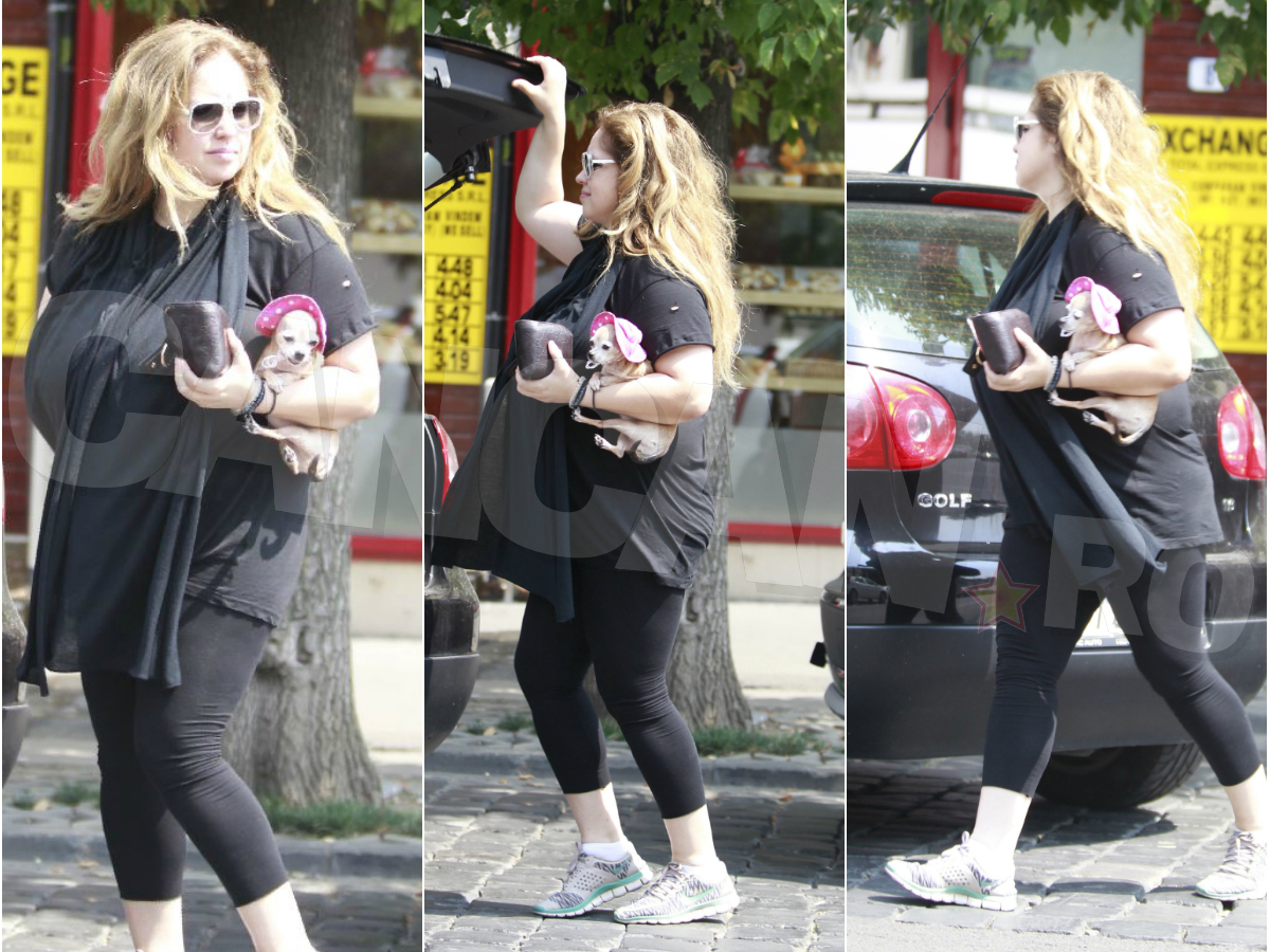 Anca Badiu pare să se fi rotunjit destul de tare în utima perioadă