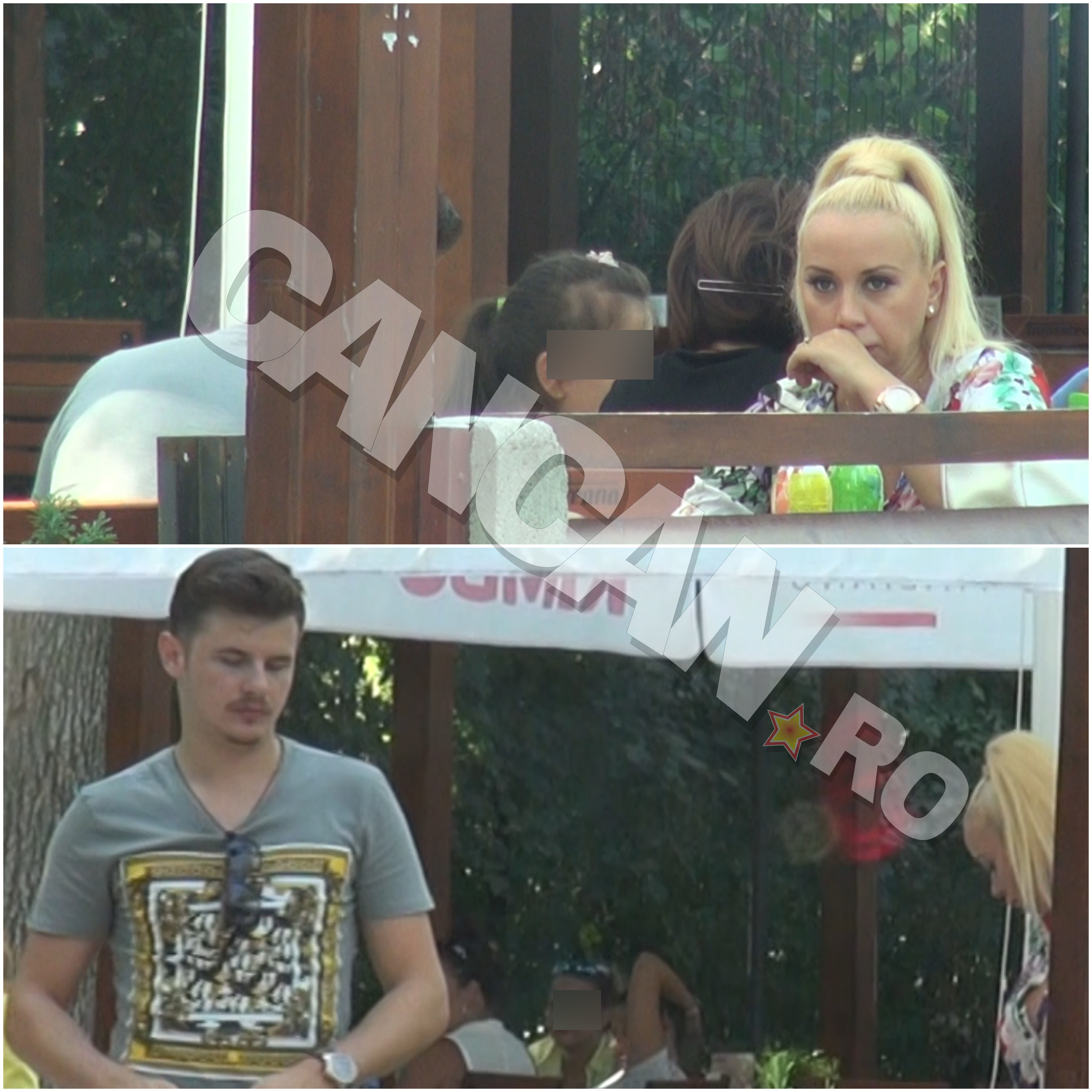 În cele din urmă Simona şi-a amintit de bunele maniere şi a folosit un şerveţel. Ce a uimit însă mai mult decât comportamentul blondinei a fost însoţitorul ei, care este nimeni altul decât tinerelul ei logodnic de care s-a despărţit cu scandal în ianuarie.