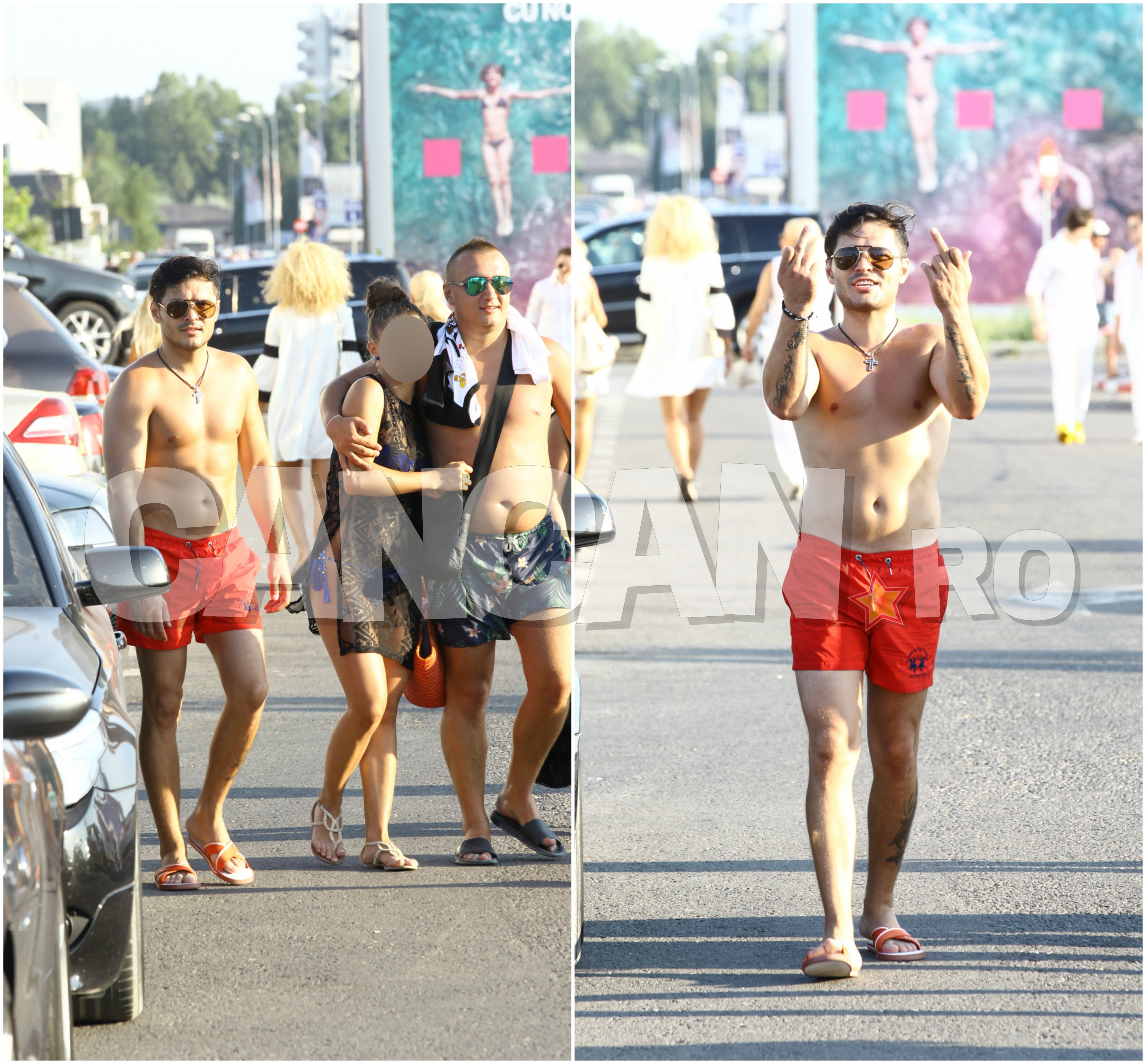 Imediat ce a văzut că este urmărit, Liviu şi-a 