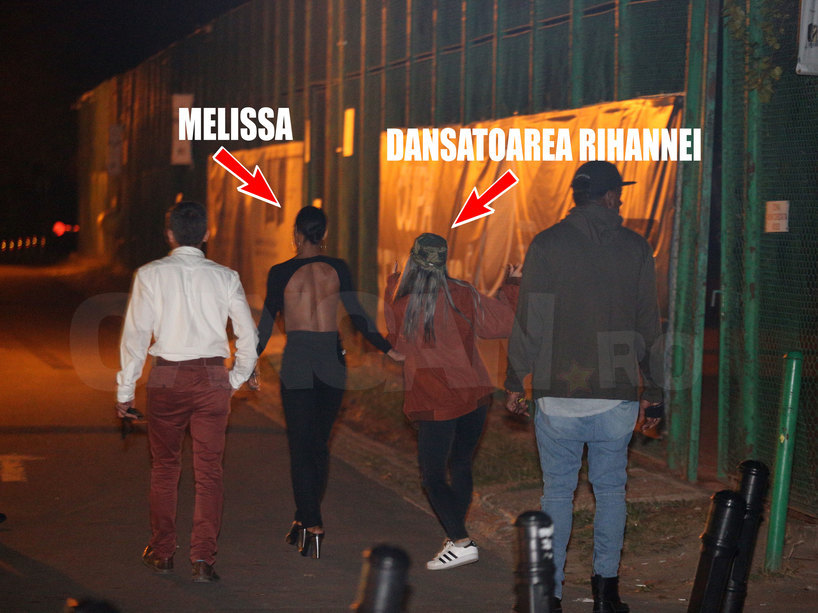 Gaşca Rihannei a petrecut până în zori.