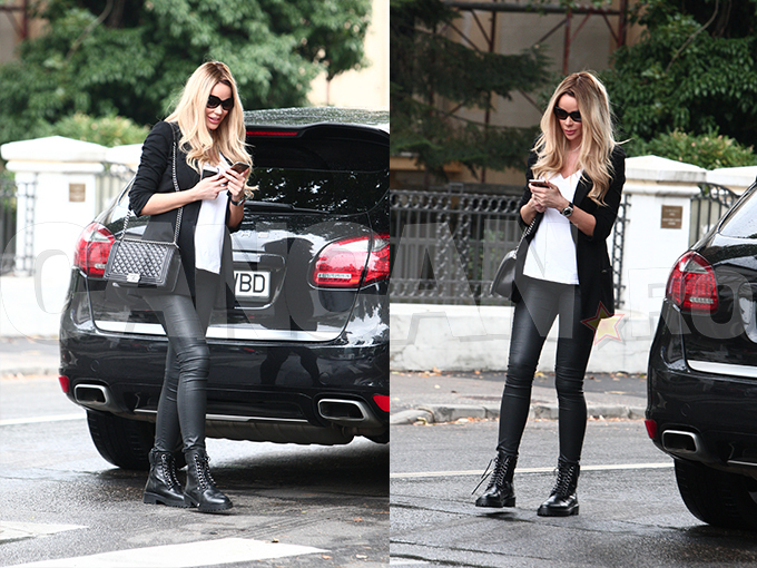 Bianca Drăguşanu nu s-a îngrăşat mult în timpul sarcinii, iar burtica ei nu se observă aproape deloc.