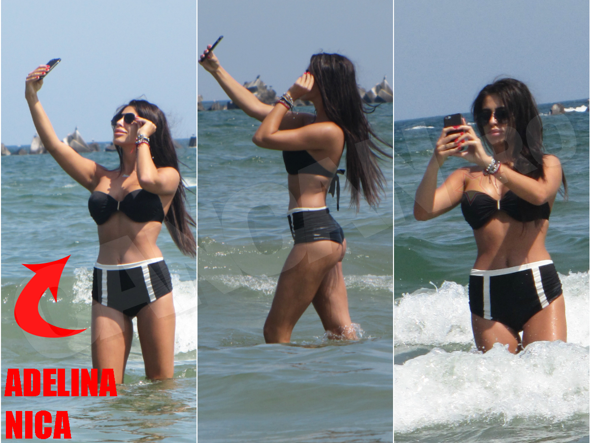 Adelina Nica a lăsat pe toată lumea cu gura căscată, atunci când a început să se pozeze în valurile mării