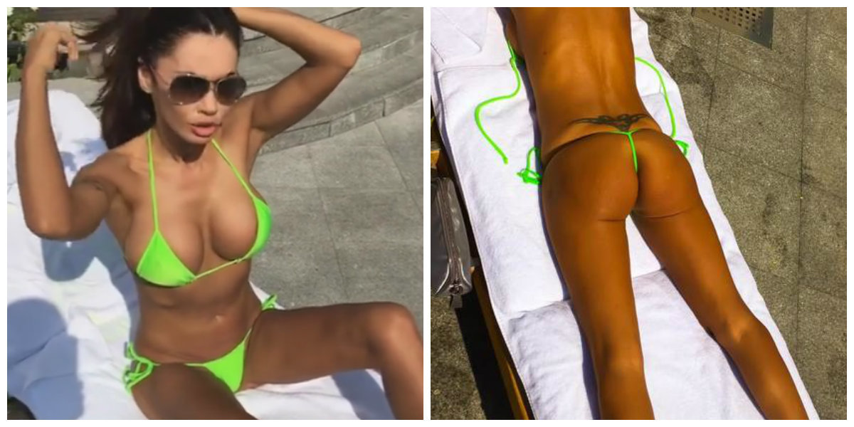 Aşa arată costumul de baie al Oanei.