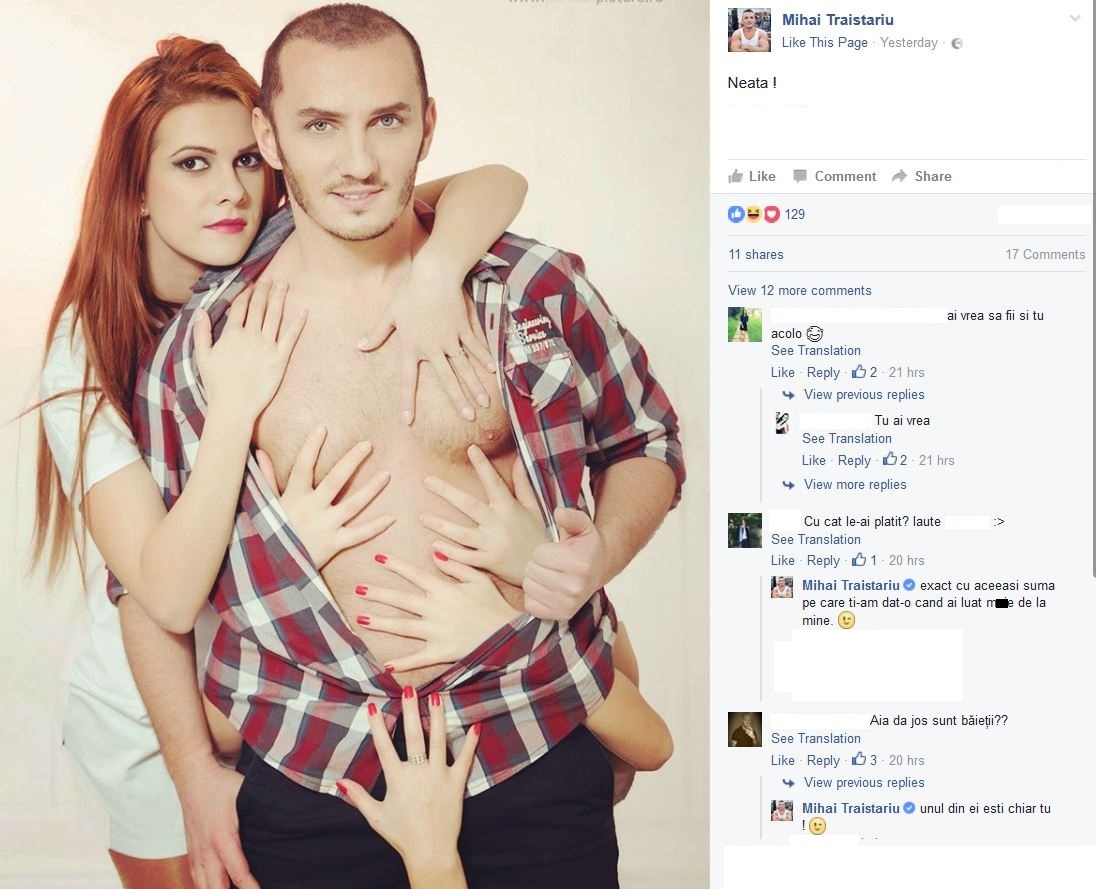 Mihai Trăistariu a şocat pe toată lumea când a dat o replică injurioasă pe Facebook
