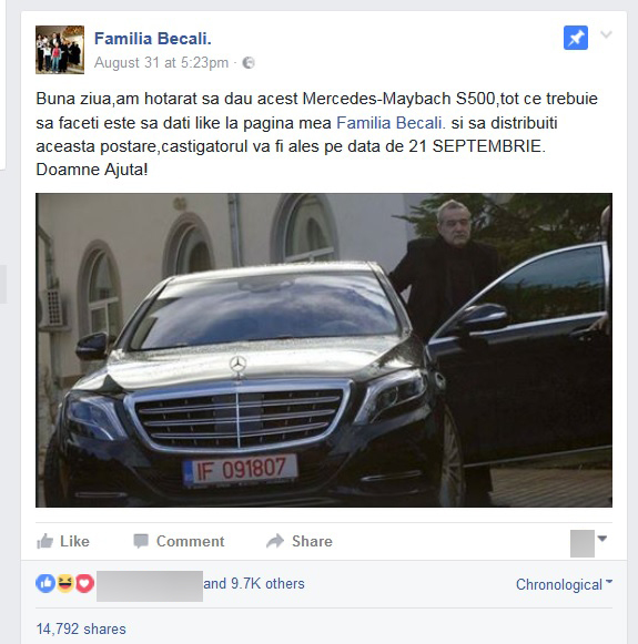 Acesta este anunţul care i-a entuziasmat pe români.