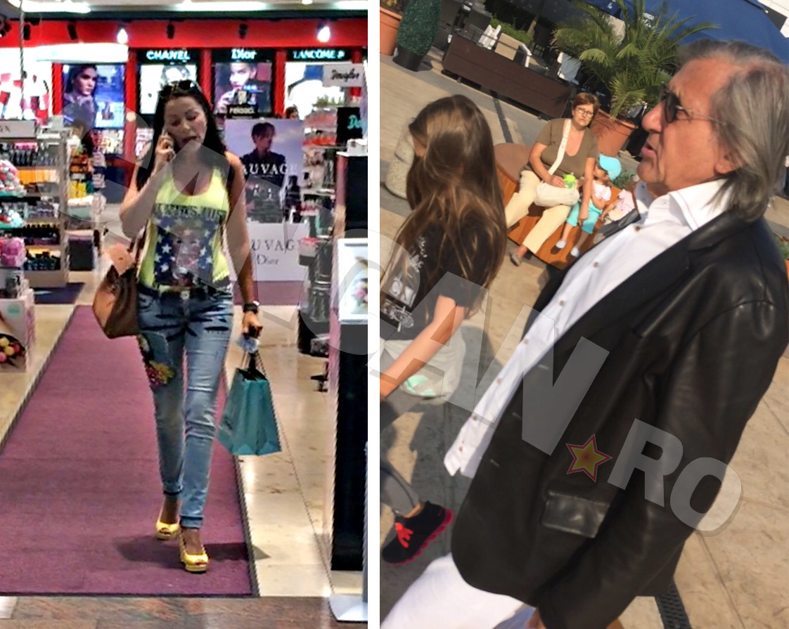 Ilie Năstase şi Brigitte au mers împreună la cumpărături într-un mall din Capitală