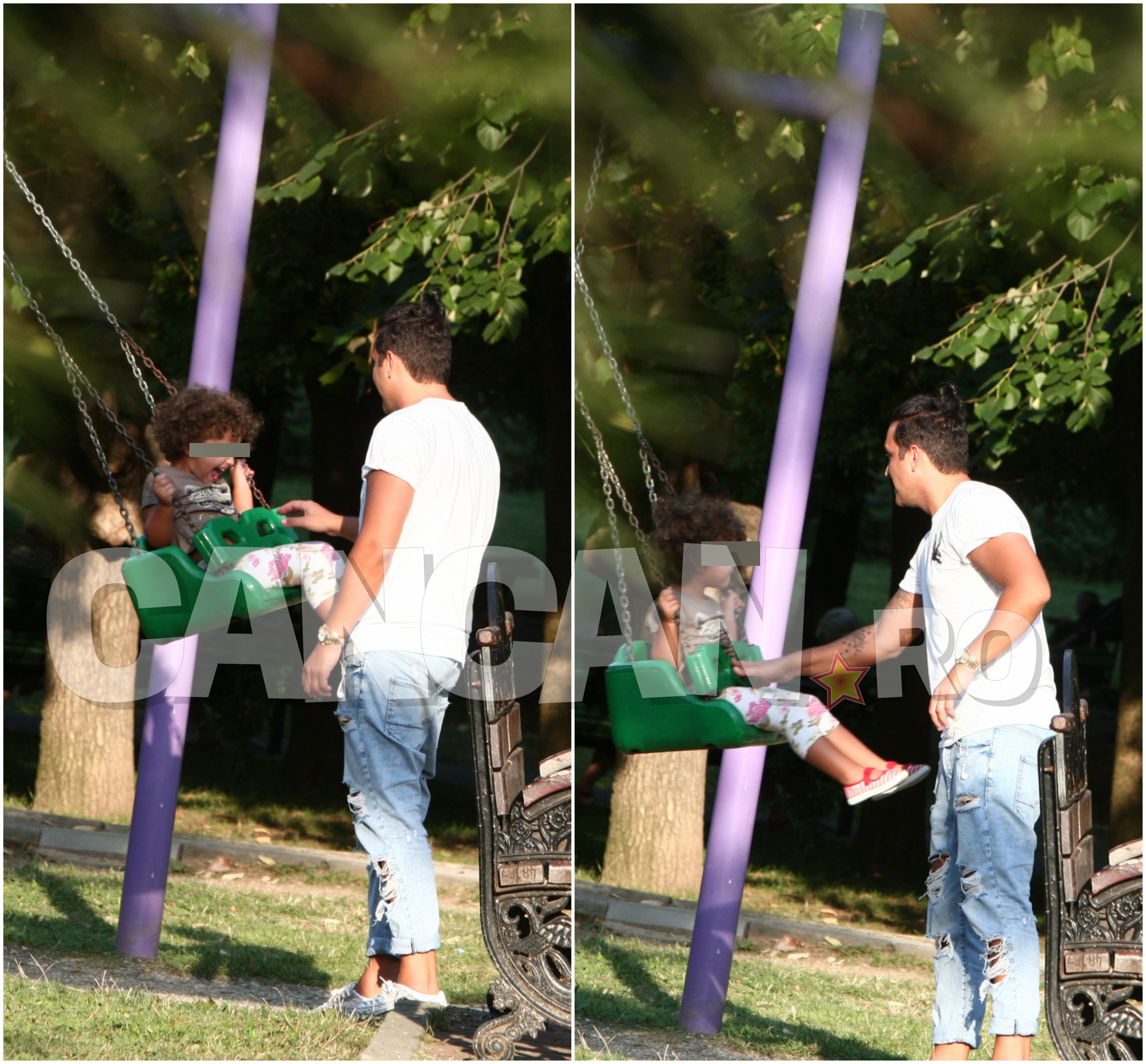 Deşi a divorţat de Elena, iar zilele trecute nu părea deloc să se simtă prea bine, iată că, în prezenţa copiilor săi, Bogdan se transformă complet, redevenind un bărbat plin de viaţă şi cu zâmbetul pe chip.