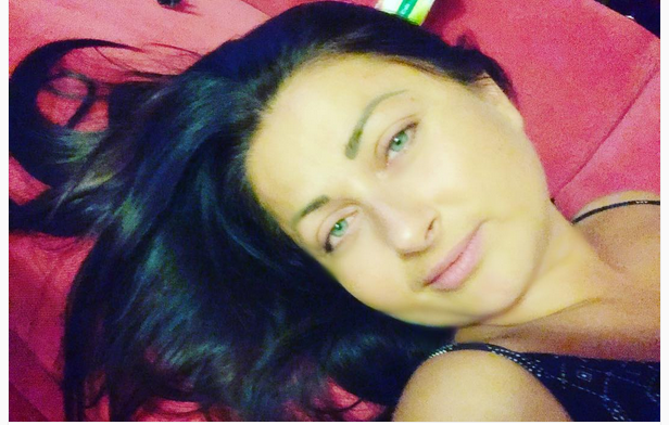 Gabi Cristea, pozată de soţul ei