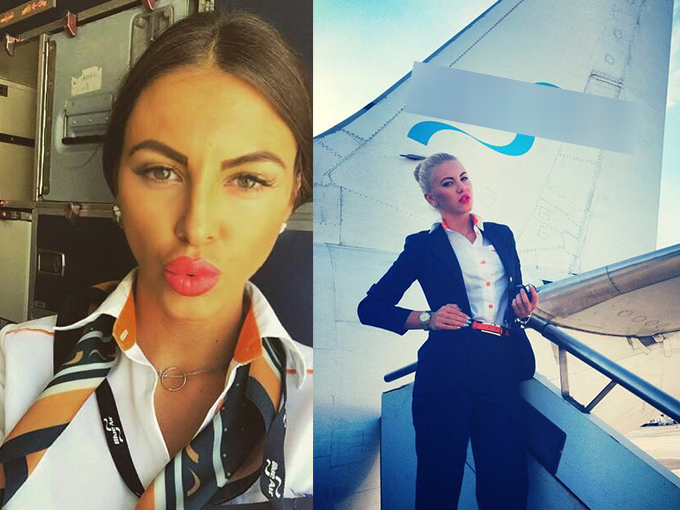 Diana Burnaz lucrează ca stewardesă la o companie aeriană.