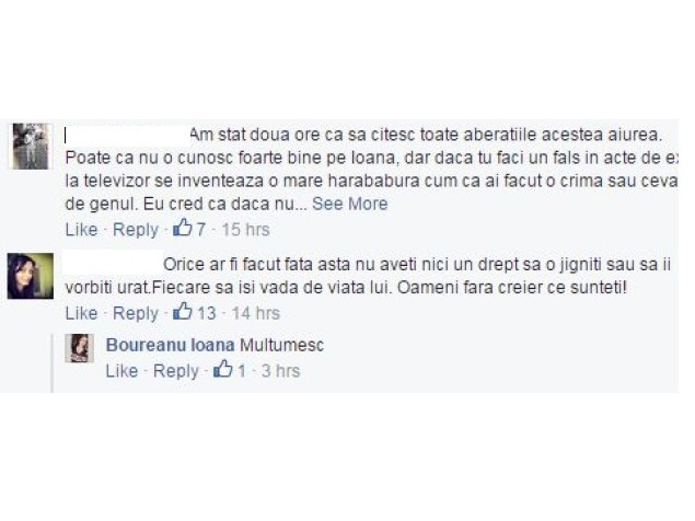 Ioana Boureanu a avut o primă reacţie după scandalul în care îşi acuză tatăl că a bătut-o