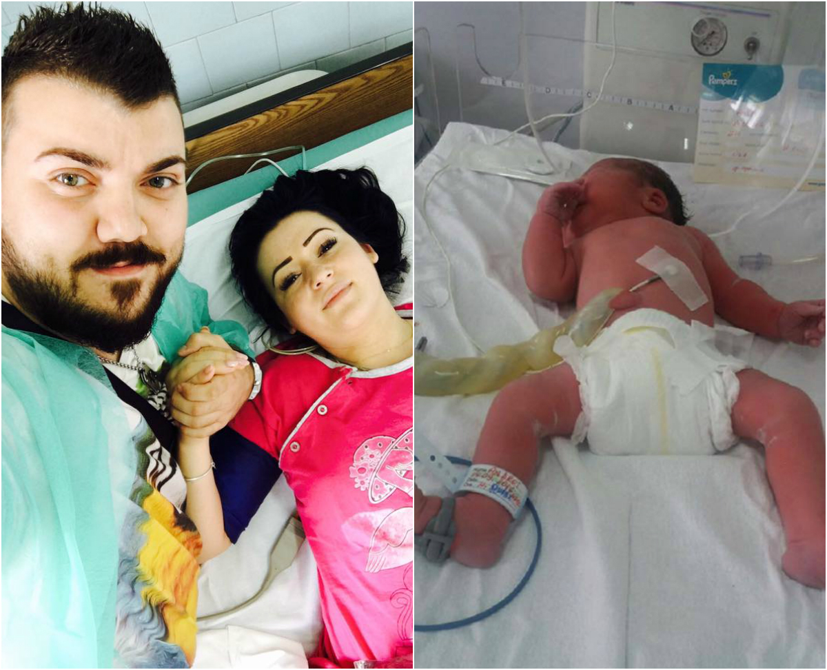Manelistul a întâmpinat venirea pe lume a bebeluşului