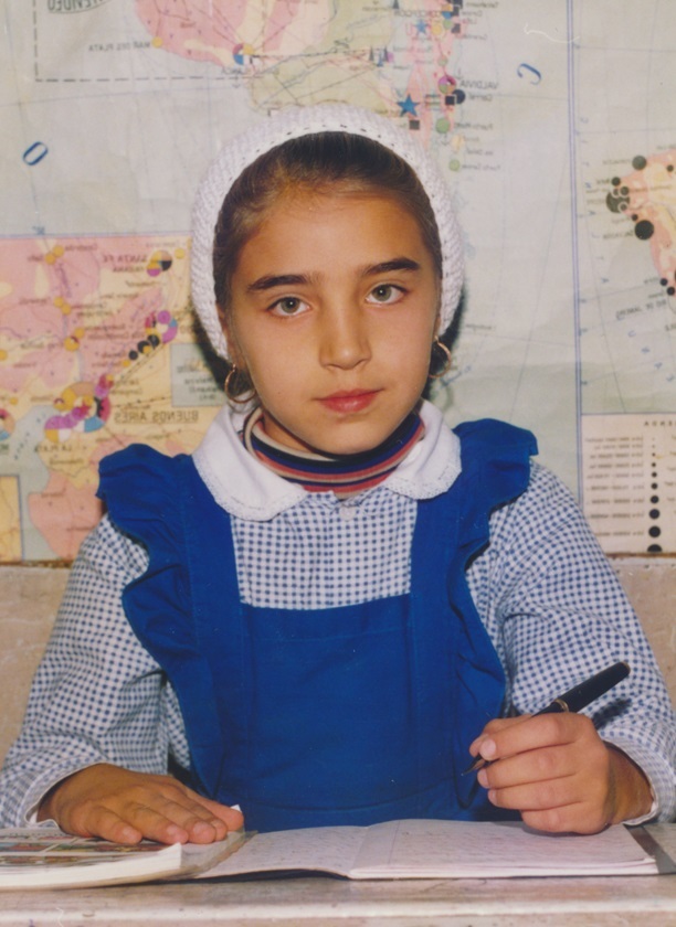 Aşa arăta Adelina Pestriţu în prima zi de şcoală.