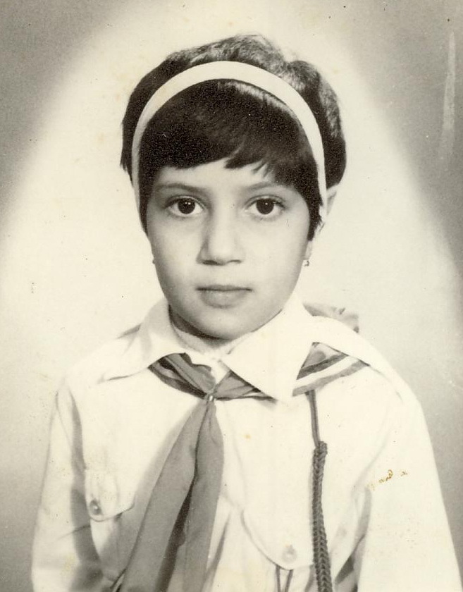 Aşa arăta Amalia Enache în prima zi de şcoală.