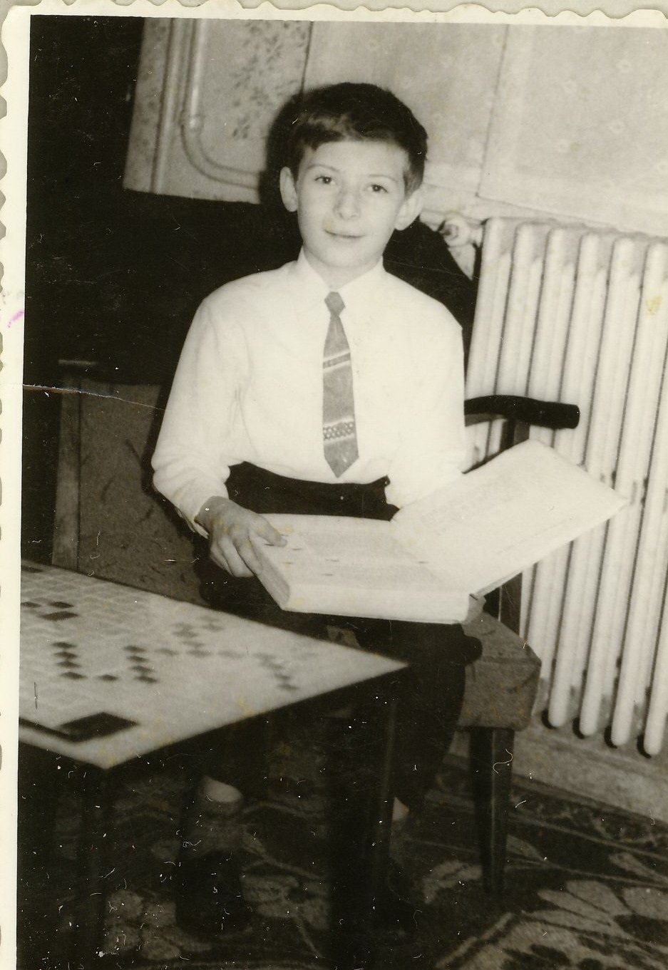 Aşa arăta Florin Busuioc în prima zi de şcoală.