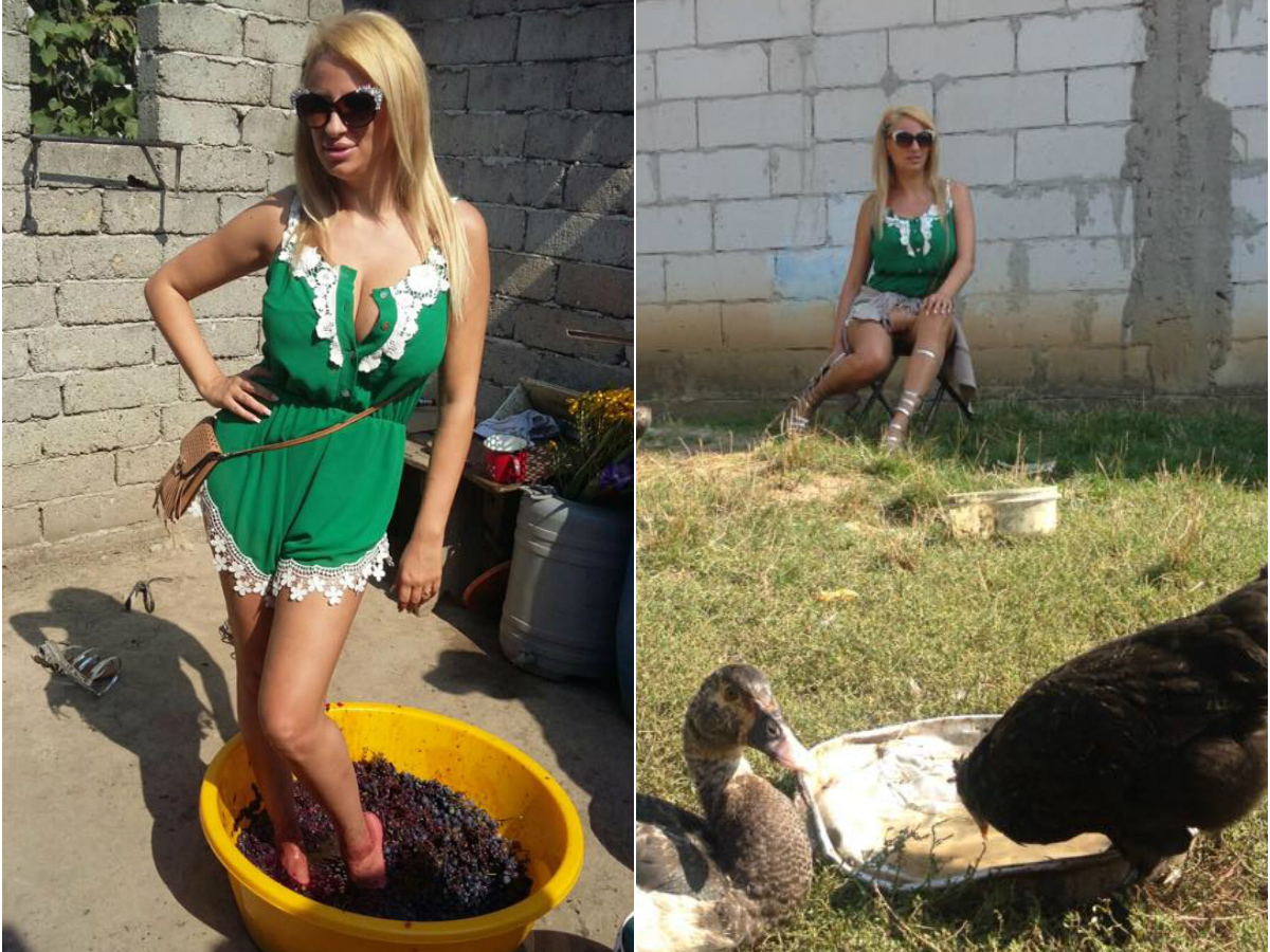 Sânzâiana Buruiană a petrecut o după-amiază la ţară