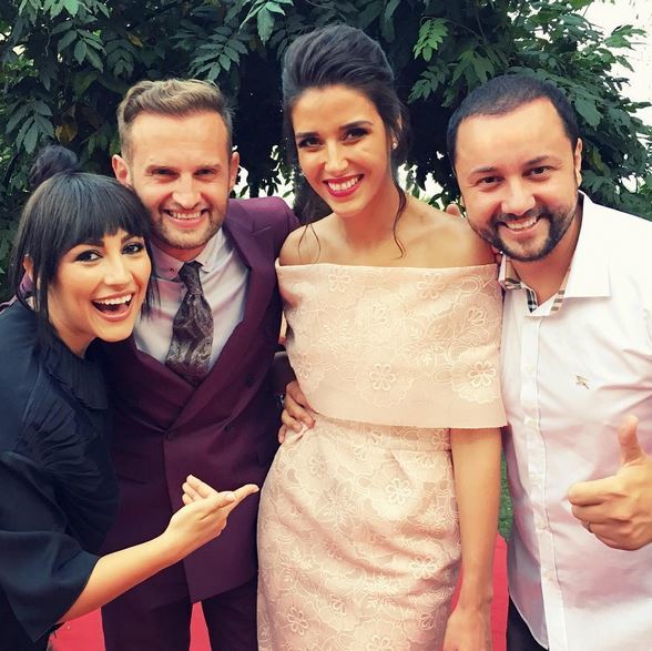 Andra şi Cătălin Măruţă le-au urat „Casă de piatră“ lui Sorin Brotnei şi Ramonei