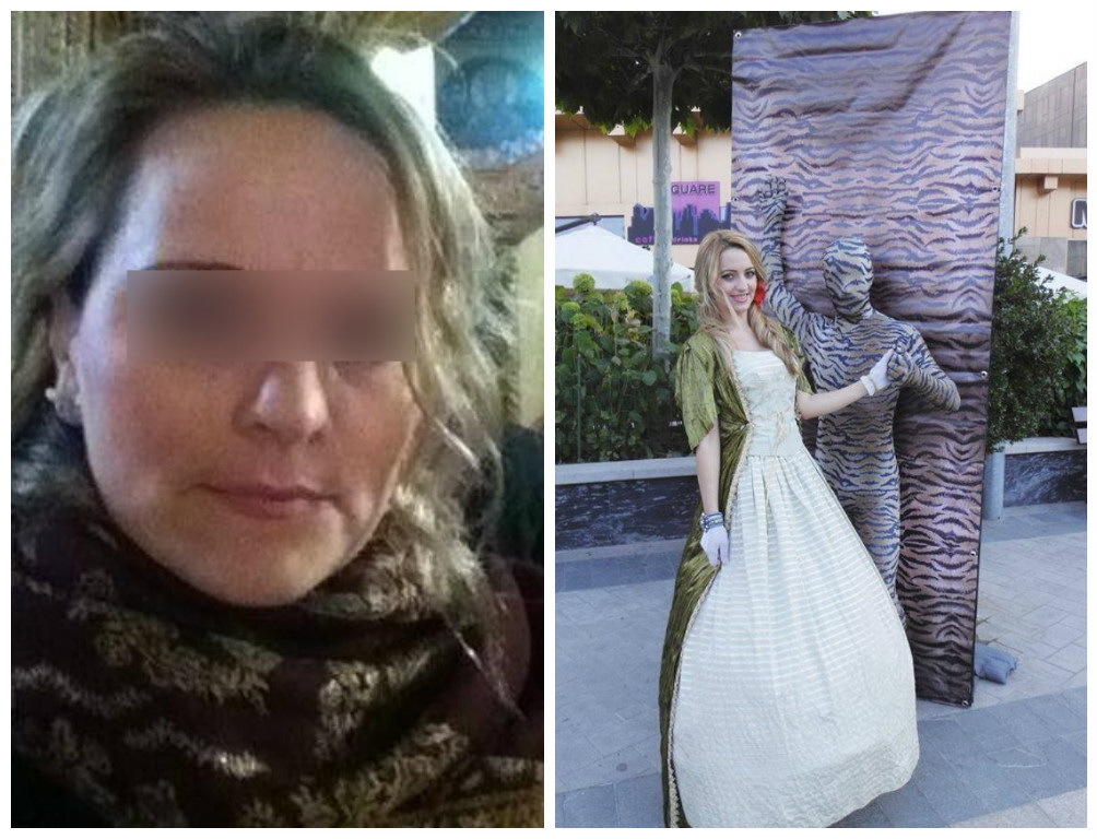 Mariana (stânga) se judecă cu sora ei