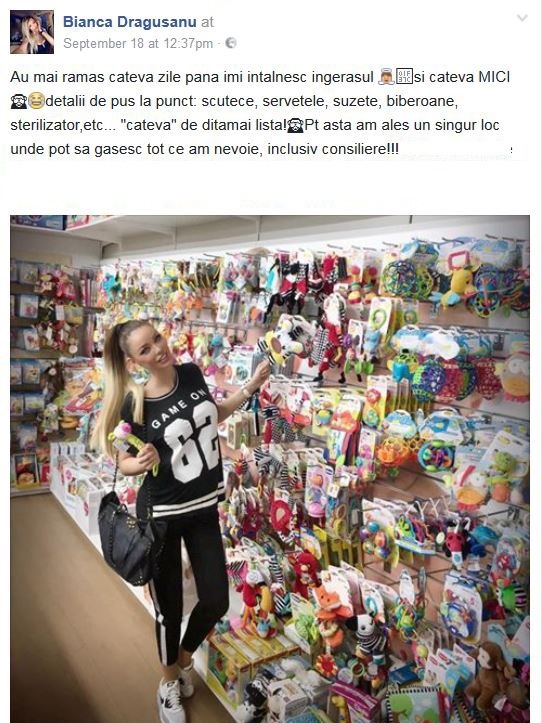 Bianca le-a arătat fanilor că e pe ultima sută de metri cu pregătirile înainte să nască 