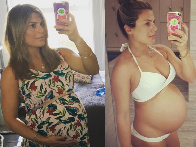 Aşa arăta Zoe Hardman când era gravidă.