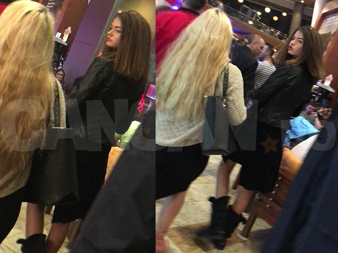 Ioana Boureanu şi prietena ei s-au plimbat într-un mall din Capitală