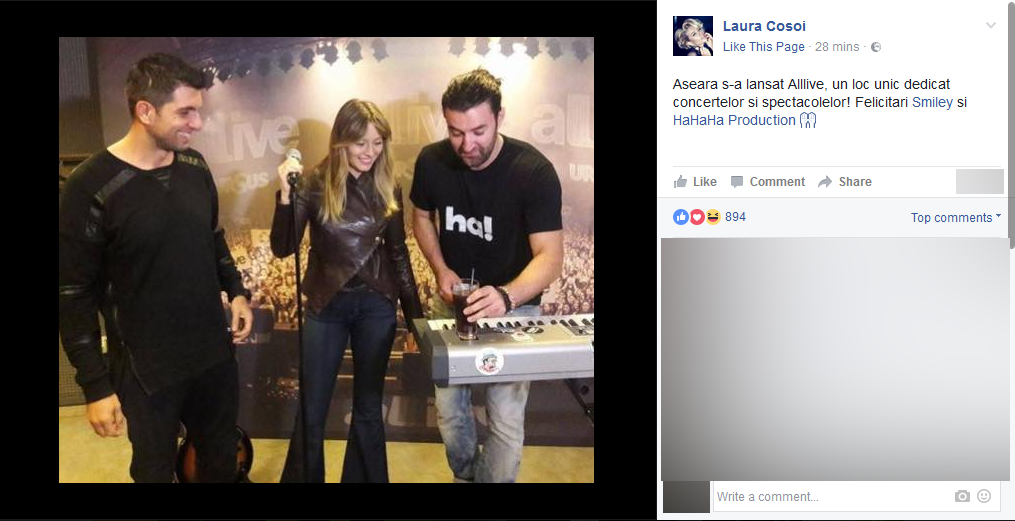 Reuniune neaşteptată între Smiley şi fosta sa mare iubire, Laura Cosoi.