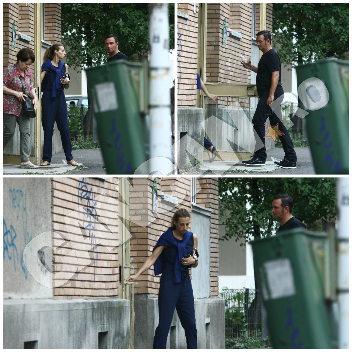 Buzdugan şi soţia lui se pregăteau să intre în bloc