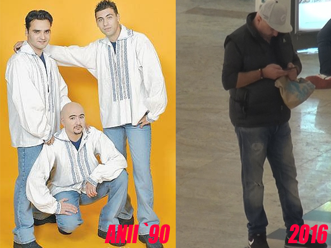În prima imagine puteţi vedea cum arăta Ionuţ Voicu în anii `90, iar în cea de-a doua cum arată acum.
