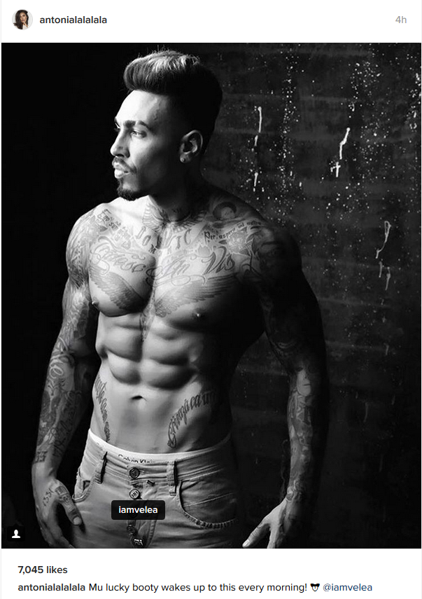 Imaginea şi mesajul Antoniei au stârnit zeci de comentarii.