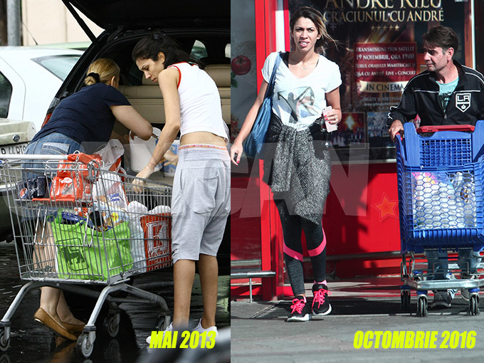 Raluca Pastramă a apelat la serviciile unui ”valet” pentru a o ajuta la căratul pungilor de cumpărături, deşi în anii precedenţi se descurca singură.