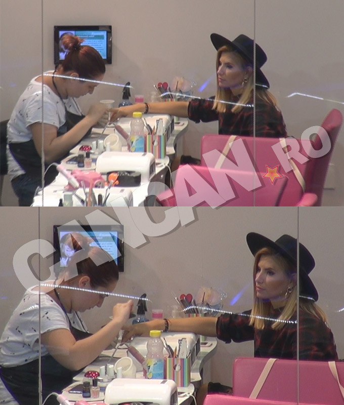 Anamaria Stancu s-a relaxat la manichiură.