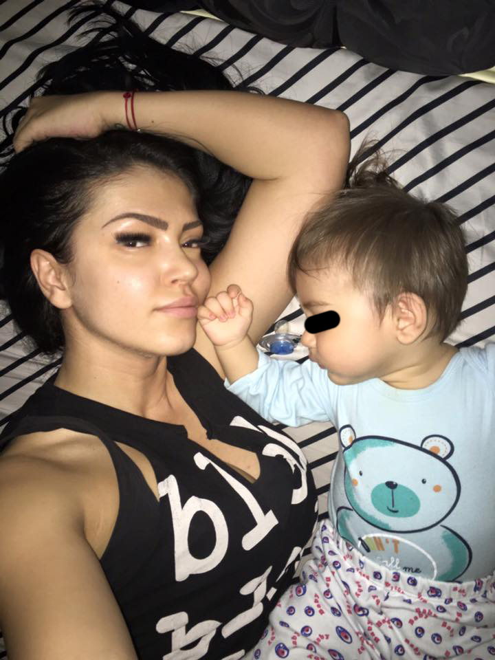 Andreea Mantea îşi adoră fiul.